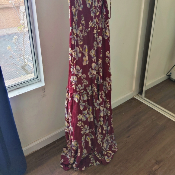 Free People flower maxi smocked dress - Picture 4 of 6